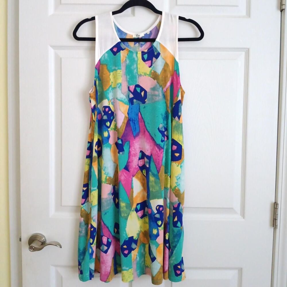Sleeveless Swing Dress by Égs Size Small